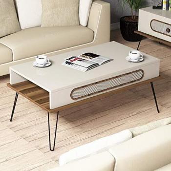 Skyedecom 845HCT2816 - Mesa baja en crema