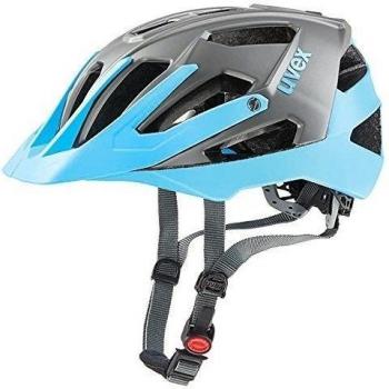 Uvex Quatro - Casco de ciclismo unisex, color gris azul claro, talla 52-57
