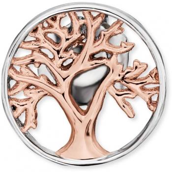 Pendientes de Plata 925 Rhodinizados Bicolor Árbol de la Vida ERE-LILTREE-BICOR