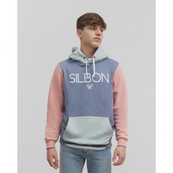 Sudadera de hombre multicolor con capucha