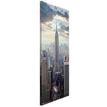 Pizarra magnética - Sonnenaufgang in New York - Memo Board Alto 78 cm x 37 cm, acero, 78x37
