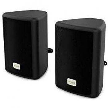 Audibax, Pícolo PR-41 - Altavoces Estantería, Altavoces HiFi y Sonorización, Potencía 75 W, Soporte para Pared, Pareja, Color Negro, Dimensiones 191 x 139 x 126 mm, Peso por Pareja 2.3 Kg