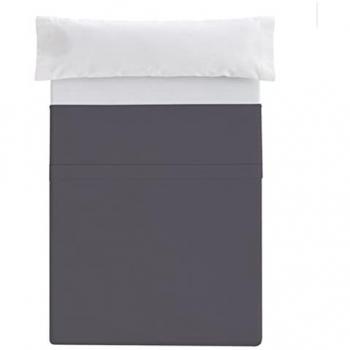 Sábana Encimera Ajustable Donegal 150cm Gris Oscuro - Microfibra Suave, Sin Arrugas, Alta Durabilidad y Confort