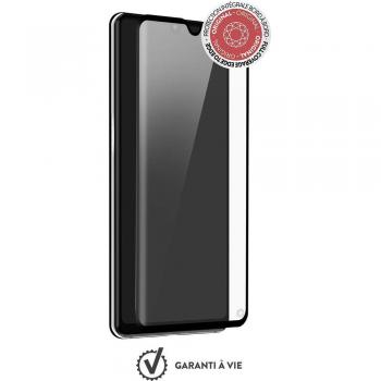 Protector de Pantalla de Vidrio Templado Force Glass para Huawei P30 - 1 Pieza, Bordo Negro, Garantía de por Vida