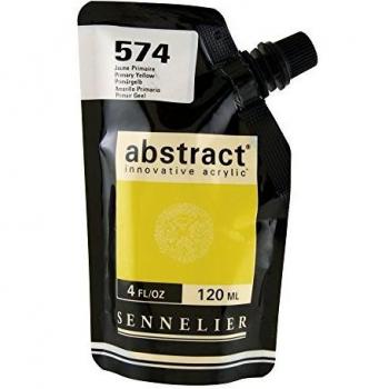 Sennelier : Abstract Acrylic Paint : 120ml : Satin : Primary Yellow