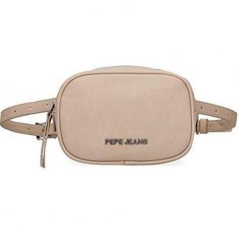 Pepe Jeans Eva Riñonera Beige 18x12x5 cms Piel Sintética