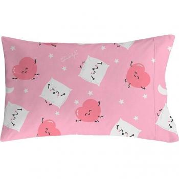 Funda de almohada de algodón Corazones 50x80 cm 100% algodón 144 hilos