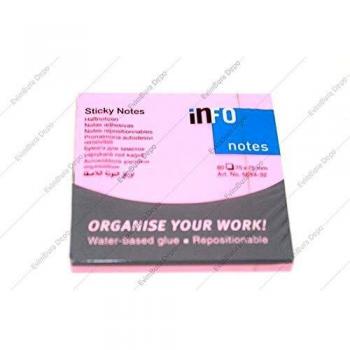 InFO Notas reposicionables Brillantes Sticky Notas Negro