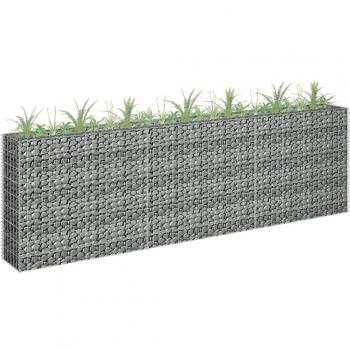 Gabion Raised Bed Galvanized Steel 270x30x90 cm
