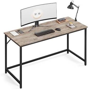 Escritorio de Estilo Industrial 60x140x76 cm, Estructura de Metal, Ideal para Oficina, Teletrabajo, Estudio y Dormitorio