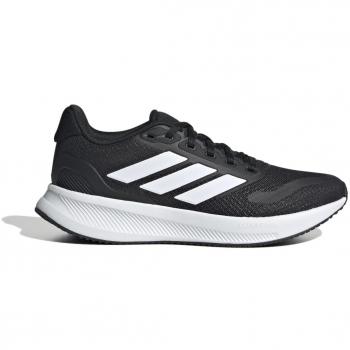Zapatillas Adidas Runfalcon 5 para niño y bebé en color negro oscuro y blanco, modelo Ie8589, talla 37 1/3