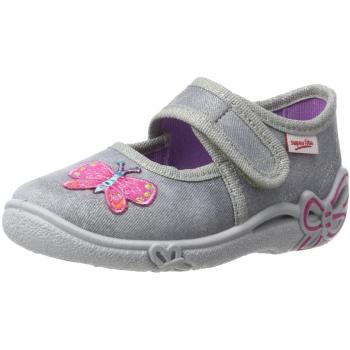 Zapatillas de casa para niña Superfit Belinda stone combi con cierre de velcro