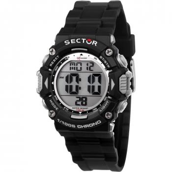 Sector No Limits EX-32 Digital Quartz Men's Watch with 100M Water Resistance and Polyurethane Strap