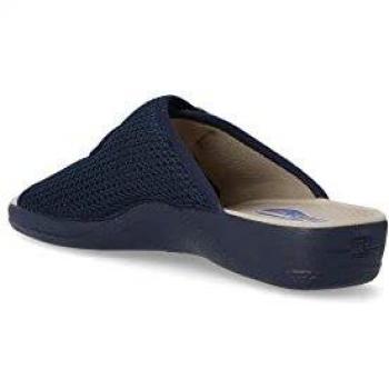 DEVALVERDE Zapatilla de casa cómoda Mujer Val 1186 Marino - 40, Marino
