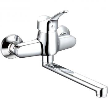 Grifo mezclador de pared para fregadero ATTICA cromado
