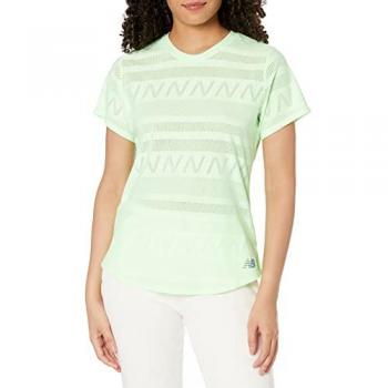 New Balance Camiseta de mujer Q Speed Jacquard de manga corta