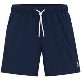 BOSS Men's Iconic Swim Shorts - Navy Blue, Size 2XL
