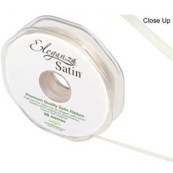 Eleganza 452297 - Cinta al sesgo, satén, 10 mm x 20 m, color blanco