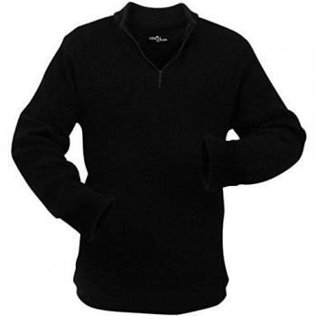 vidaXL Jersey de Trabajo de Hombre Talla M Acrílico Negro Suéter para Trabajar