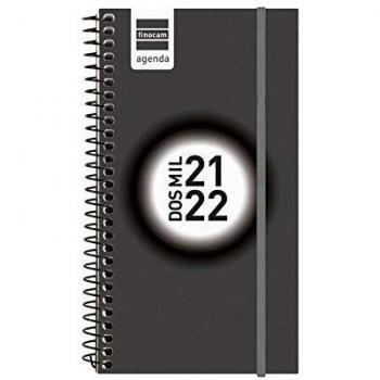 Finocam - Agenda Espir Label 2021 2022 E9 - 94x171 Semana Vista Apaisada Negro Catalán
