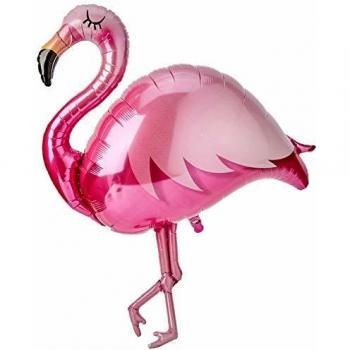 Globo gigante de flamencos XXL para aire y helio, 117 x 80 x 30 cm, como regalo de cumpleaños, decoración de fiesta o sorpresa para la novia