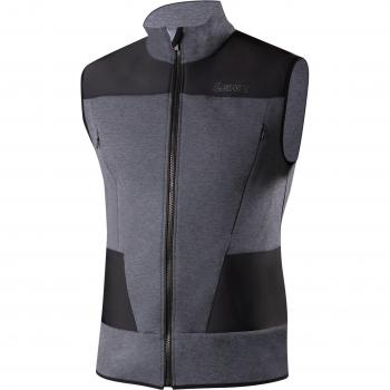 Lenz Heat Vest 2.0 - Heated Gilet for Men, Grey/Black, Size 2XL