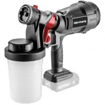 Pistola de Pintura HVLP Graphite Energy+ 58GE103, 18V, Sin Batería, Viscosidad Máxima 60DIN, Capacidad 700ml/p, Potencia 243W