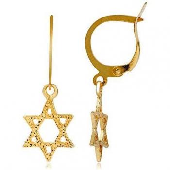 Córdoba Jewels | Pendientes en plata de ley 925 bañada en oro con diseño Aritos Estrella Gold