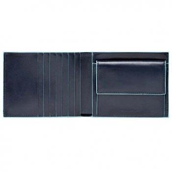 Piquadro Blue Wallet with RFID Protection for Men, Size: ONE SIZE