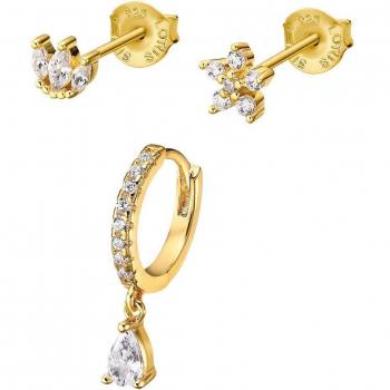 Conjunto Lotus Silver Trendy LP3568-6/2 de Plata con Circonitas para Mujer