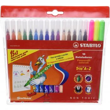 Stabilo 378/1-18 - Estuche de 18 rotuladores