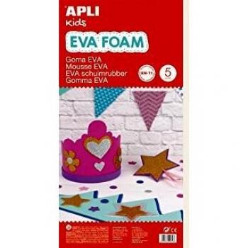 APLI Kids 13347- Goma EVA piel claro 600 x 400 mm 5 hojas