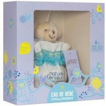 Estuche Regalo Eau de Bebé Hipoalergénica 50ML + Fundita de Algodón y Peluche - Versión Niño