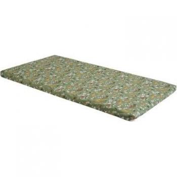 Colchón para cuna Tineo 60 x 120 x 4 cm, Núcleo de poliéster, Parte Inferior de policloruro de vinilo, Tejido 100% algodón, Diseño Safari
