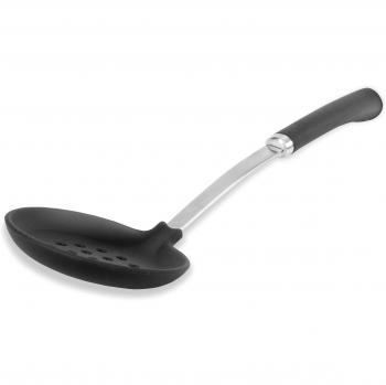 PINFI 81106 - Espumadera de silicona y acero inoxidable, 37 cm, color gris
