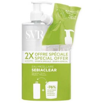 SVR Agua Micelar Sebiaclear 400ml + Recarga de 400ml