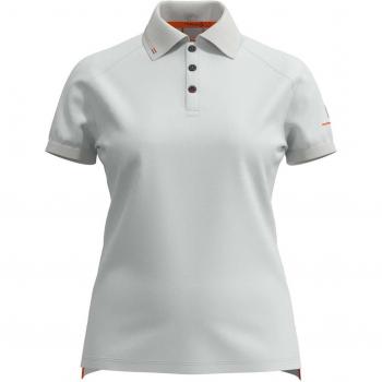 Polo de Trabajo Ternua Aibar de Manga Corta Blanco Brillo para Mujer