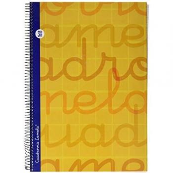 Lamela 7FTE003N Cuaderno folio en espiral, Color naranj, 80 hojas