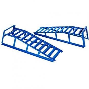 Cartrend 50156 Set de Rampas Extra Sólidas y Anchas, Fuerza 2 Toneladas, Ancho de Rueda hasta 225 mm