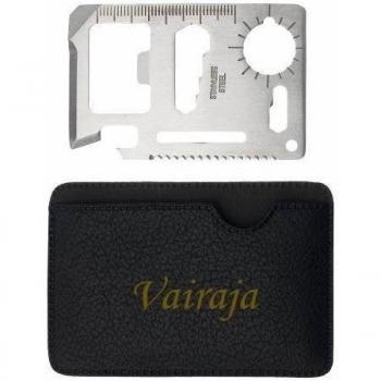 Herramienta multifunción de bolsillo con estuche con nombre grabado: Vairaja