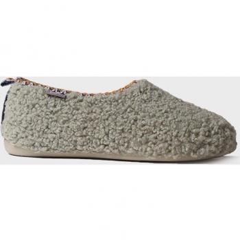 Zapatillas de casa cerradas de mujer de tejido efecto borreguito
