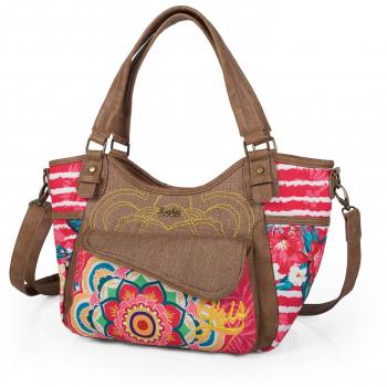 LOIS - 19064 BOLSO CON ASAS Y BANDOLERA, Color Rojo