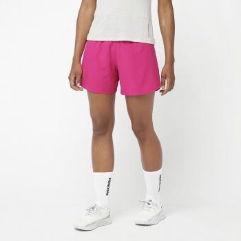 Salomon - Short de mujer Cross 5'' Rosa (L) para trail running