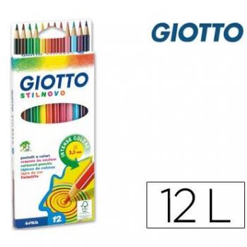 Lápices de colores Giotto Stilnovo 12 colores unidad