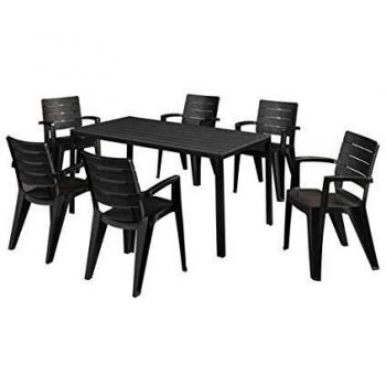 QFPLUS Mesa Resina Aluminio California Antracita