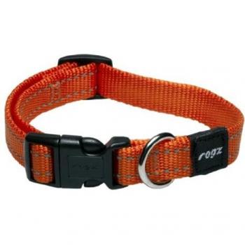Rogz Snake Collar Reflective, Orange