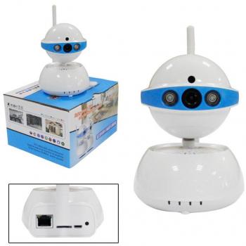 Cámara IP HD 720p Inalámbrica Motorizada con 2 LED IR y Conexión LAN RJ45