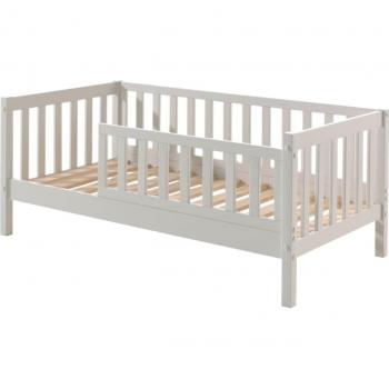 Cama Infantil Vipack Junior 70 x 140 cm, con somier de lamas y opción de cajón, fabricada en Europa, color blanco