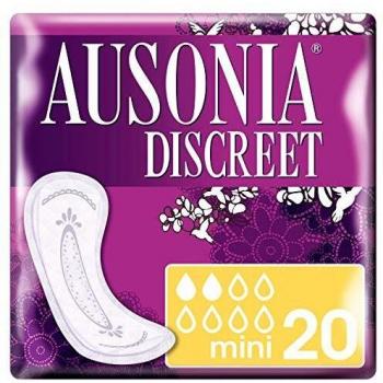 Ausonia Discreet - Compresas para pérdidas de orina mini para vejigas hiperactivas x 20