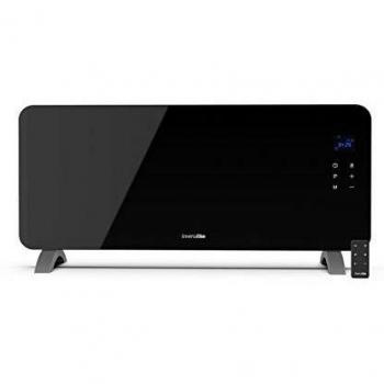 UNIVERSALBLUE | Panel Calefactor de Cristal Templado | Bajo Consumo | Mando a Distancia | 2000W | Color Negro | 2 Potencias | Control táctil | Pantalla led | Termostato Ajustable